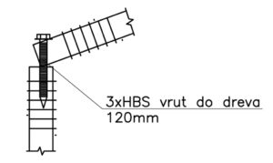 HBS Vruty, kotvenie zavetrovacieho pola